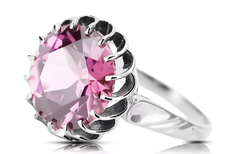 Vintage ametyst 925 prsten Vrc035s Silver